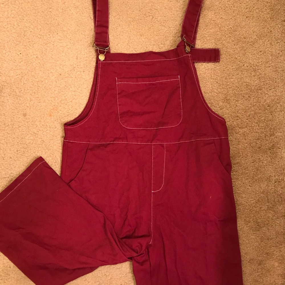 Maroon Overalls